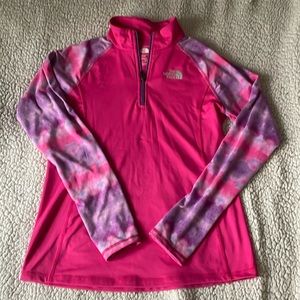 The North Face Girls LG 14/16 Pink 1/4 Zip